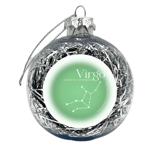 Virgo Aura - xmas bauble by Pink and Pip