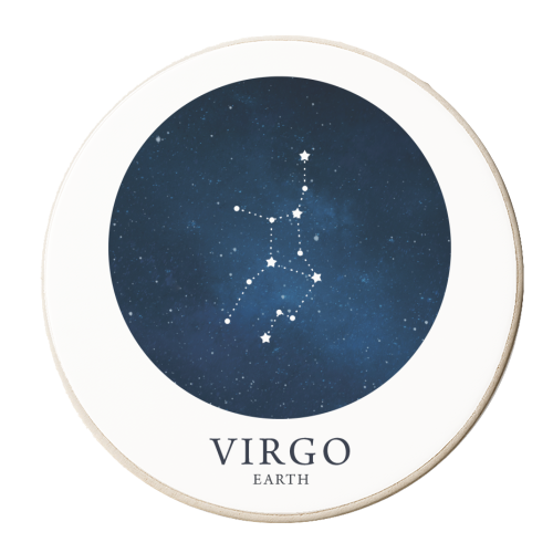 VIRGO - personalised beer coaster by Paper Deep Design