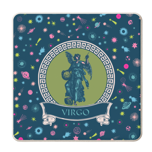 Virgo - personalised beer coaster by Wallace Elizabeth