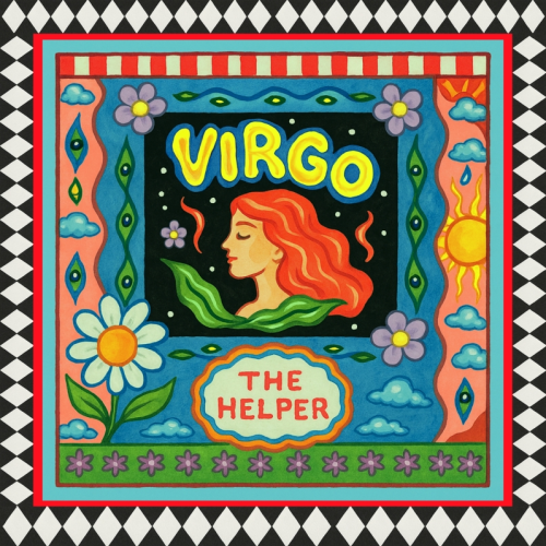 Virgo star sign - Die Cut Sticker by Wallace Elizabeth