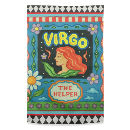 Virgo star sign - funny tea towel by Wallace Elizabeth