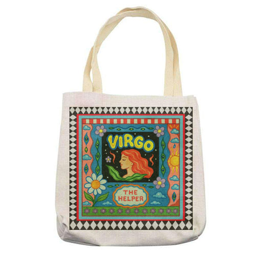 Virgo star sign - printed canvas tote bag by Wallace Elizabeth