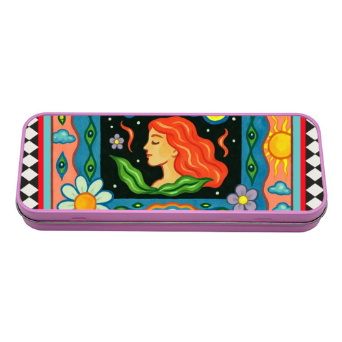 Virgo star sign - tin pencil case by Wallace Elizabeth