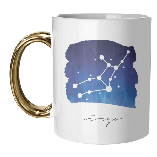 Virgo Zodiac Constellation - unique mug by Toni Scott