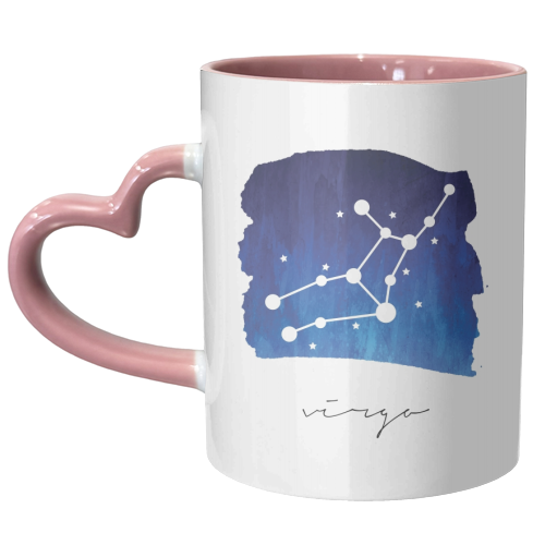 Virgo Zodiac Constellation - unique mug by Toni Scott