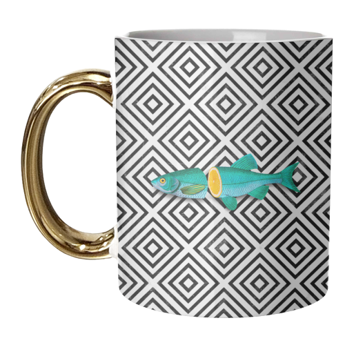 Vitamin Sea Tile Print - unique mug by OhMC! Designs