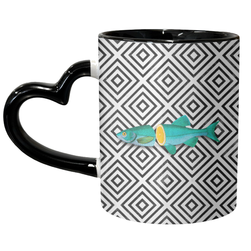 Vitamin Sea Tile Print - unique mug by OhMC! Designs