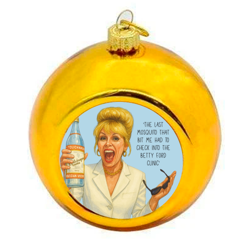 Vodka Patsy - colourful christmas bauble by Ms Doodle