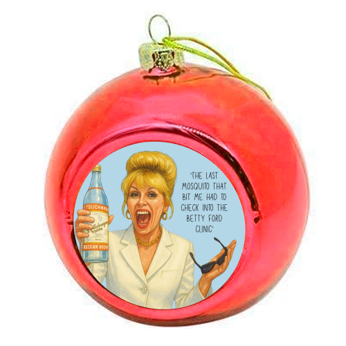 Vodka Patsy - colourful christmas bauble by Ms Doodle