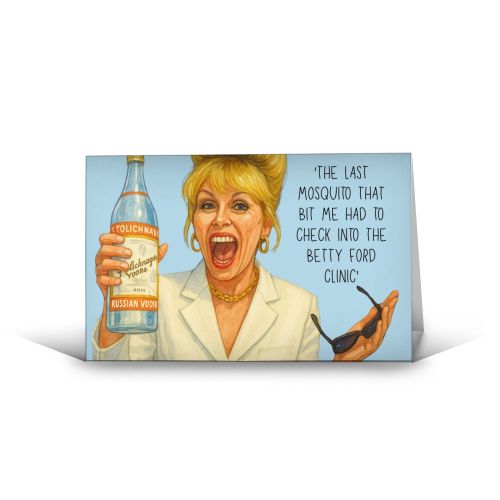 Vodka Patsy - funny greeting card by Ms Doodle