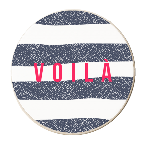 Voila - personalised beer coaster by The 13 Prints