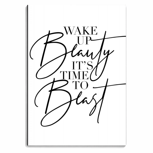 Wake Up Beauty It's Time to Beast - personalised A4, A5, A6 notebook by Toni Scott