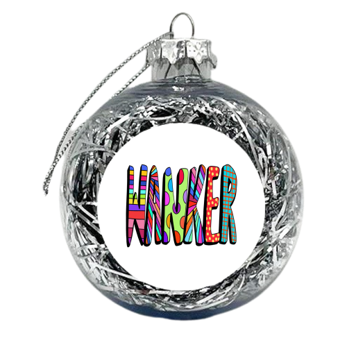 Wanker - xmas bauble by PixieDrew