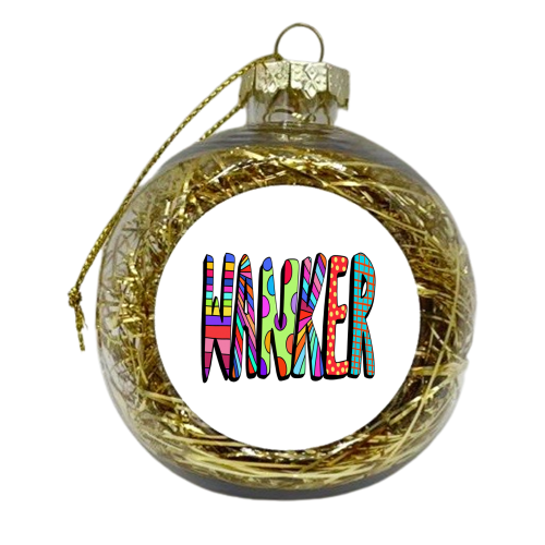 Wanker - xmas bauble by PixieDrew