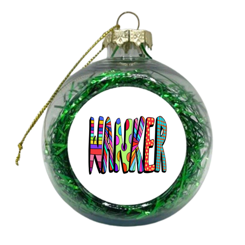Wanker - xmas bauble by PixieDrew