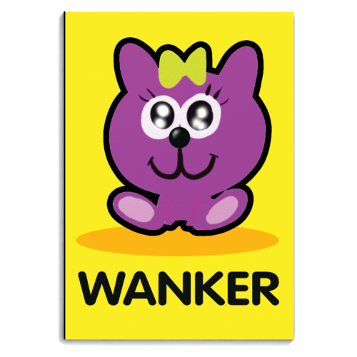 Wanker - personalised A4, A5, A6 notebook by David Black