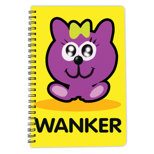Wanker - personalised A4, A5, A6 notebook by David Black