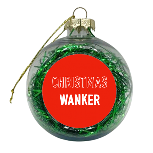 Wanky Christmas Design - xmas bauble by Adam Regester