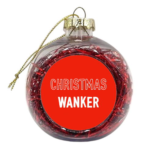 Wanky Christmas Design - xmas bauble by Adam Regester