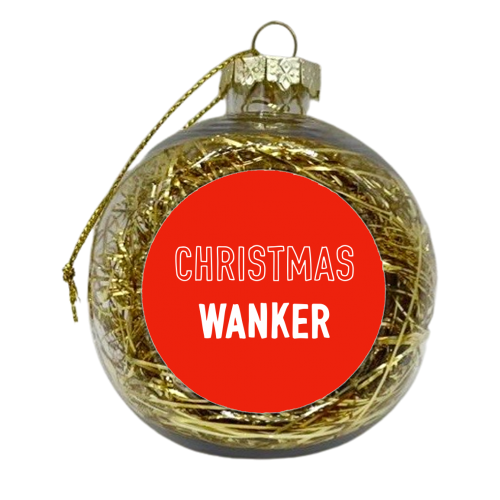 Wanky Christmas Design - xmas bauble by Adam Regester