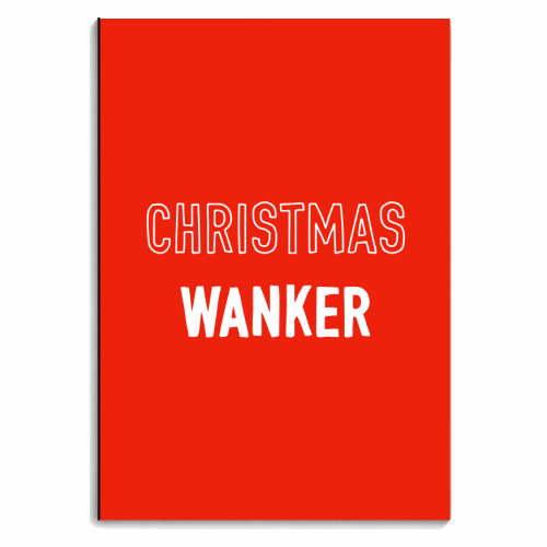 Wanky Christmas Design - personalised A4, A5, A6 notebook by Adam Regester