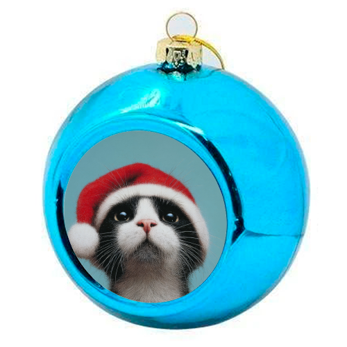 Warm Christmas hat - colourful christmas bauble by DejaReve