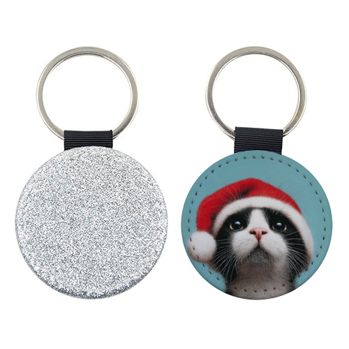 Warm Christmas hat - keyring by DejaReve