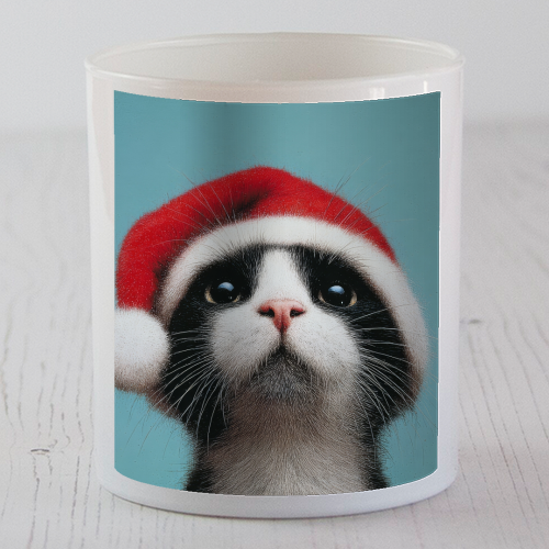 Warm Christmas hat - scented candle by DejaReve