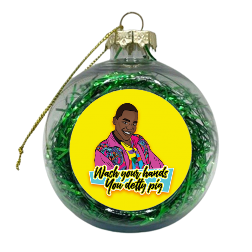 Wash Your Hands - xmas bauble by Bite Your Granny