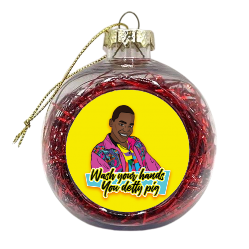Wash Your Hands - xmas bauble by Bite Your Granny