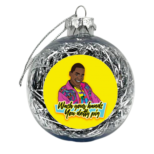 Wash Your Hands - xmas bauble by Bite Your Granny