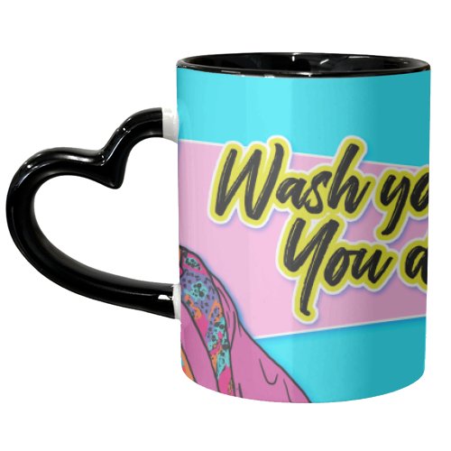 Wash Your Hands - unique mug by Bite Your Granny