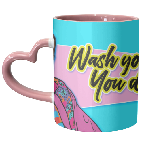 Wash Your Hands - unique mug by Bite Your Granny