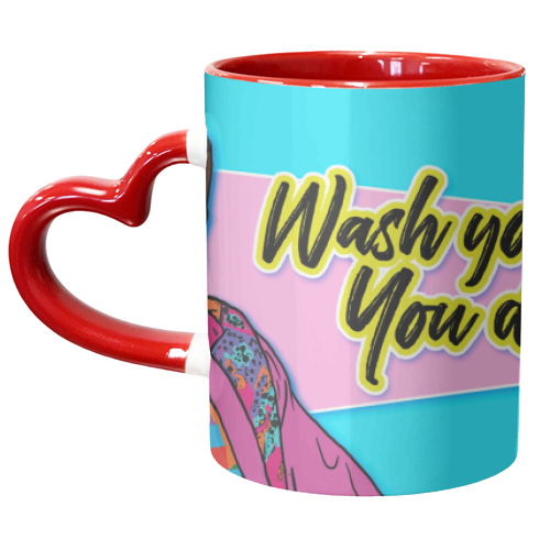 Wash Your Hands - unique mug by Bite Your Granny