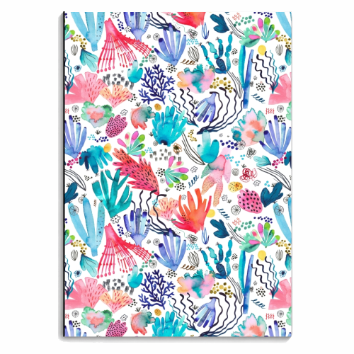 Watercolor Coral Reef - personalised A4, A5, A6 notebook by Ninola Design