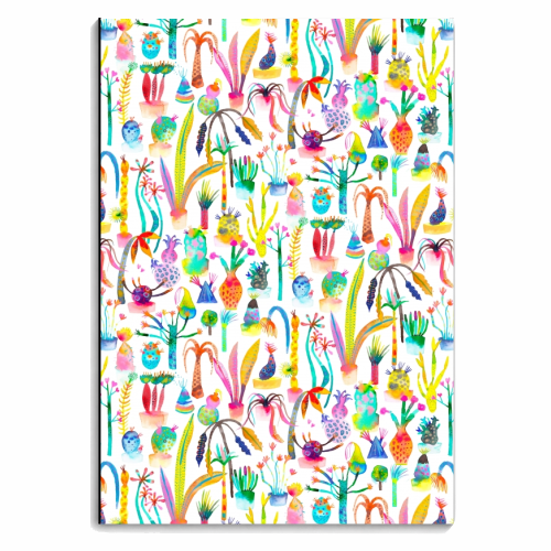 Watercolor Lush Garden - personalised A4, A5, A6 notebook by Ninola Design