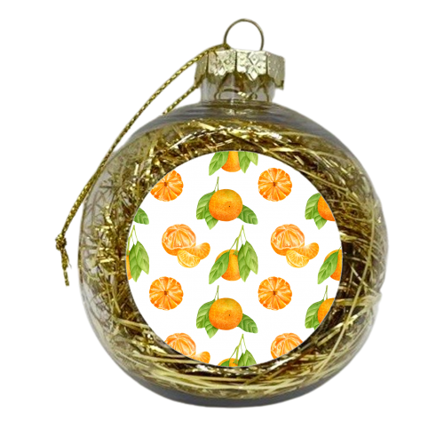 watercolor oranges - xmas bauble by Anastasios Konstantinidis
