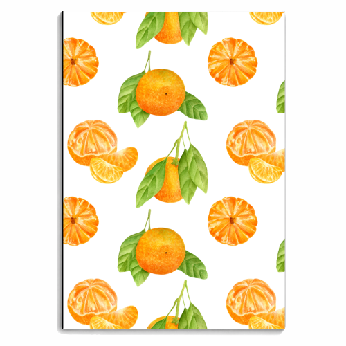 watercolor oranges - personalised A4, A5, A6 notebook by Anastasios Konstantinidis