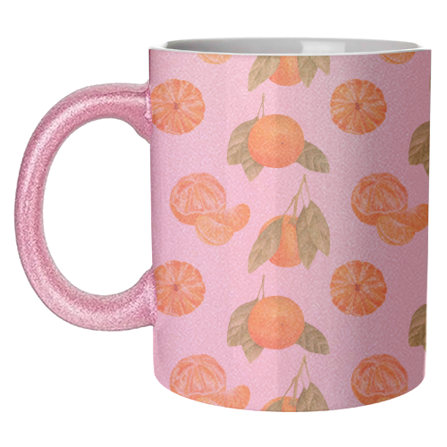 watercolor oranges - unique mug by Anastasios Konstantinidis