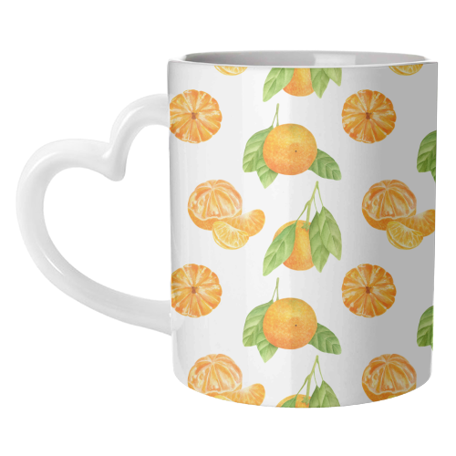 watercolor oranges - unique mug by Anastasios Konstantinidis