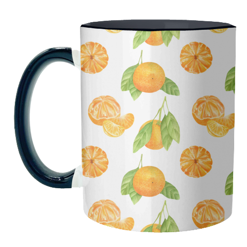 watercolor oranges - unique mug by Anastasios Konstantinidis
