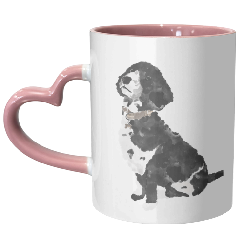 Watercolour Dog - unique mug by Lisa Wardle