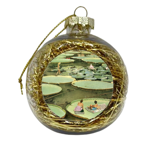 Waterlilies - xmas bauble by Maya Land