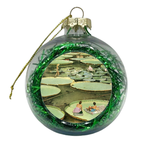 Waterlilies - xmas bauble by Maya Land