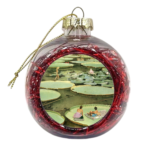 Waterlilies - xmas bauble by Maya Land