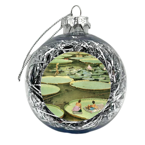 Waterlilies - xmas bauble by Maya Land