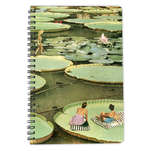 Waterlilies - personalised A4, A5, A6 notebook by Maya Land