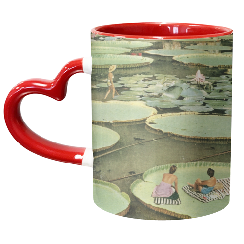 Waterlilies - unique mug by Maya Land