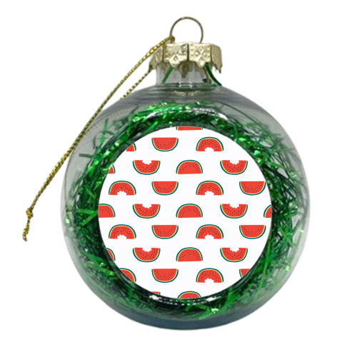 watermelon pattern - xmas bauble by Anastasios Konstantinidis