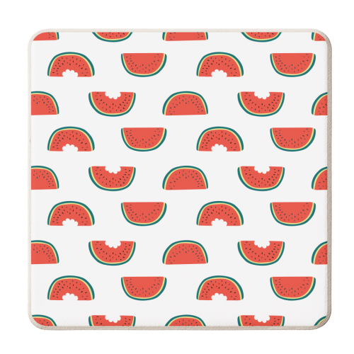 watermelon pattern - personalised beer coaster by Anastasios Konstantinidis